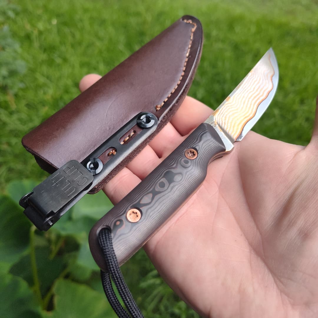 One-off Damascus Pocket Kwaiken